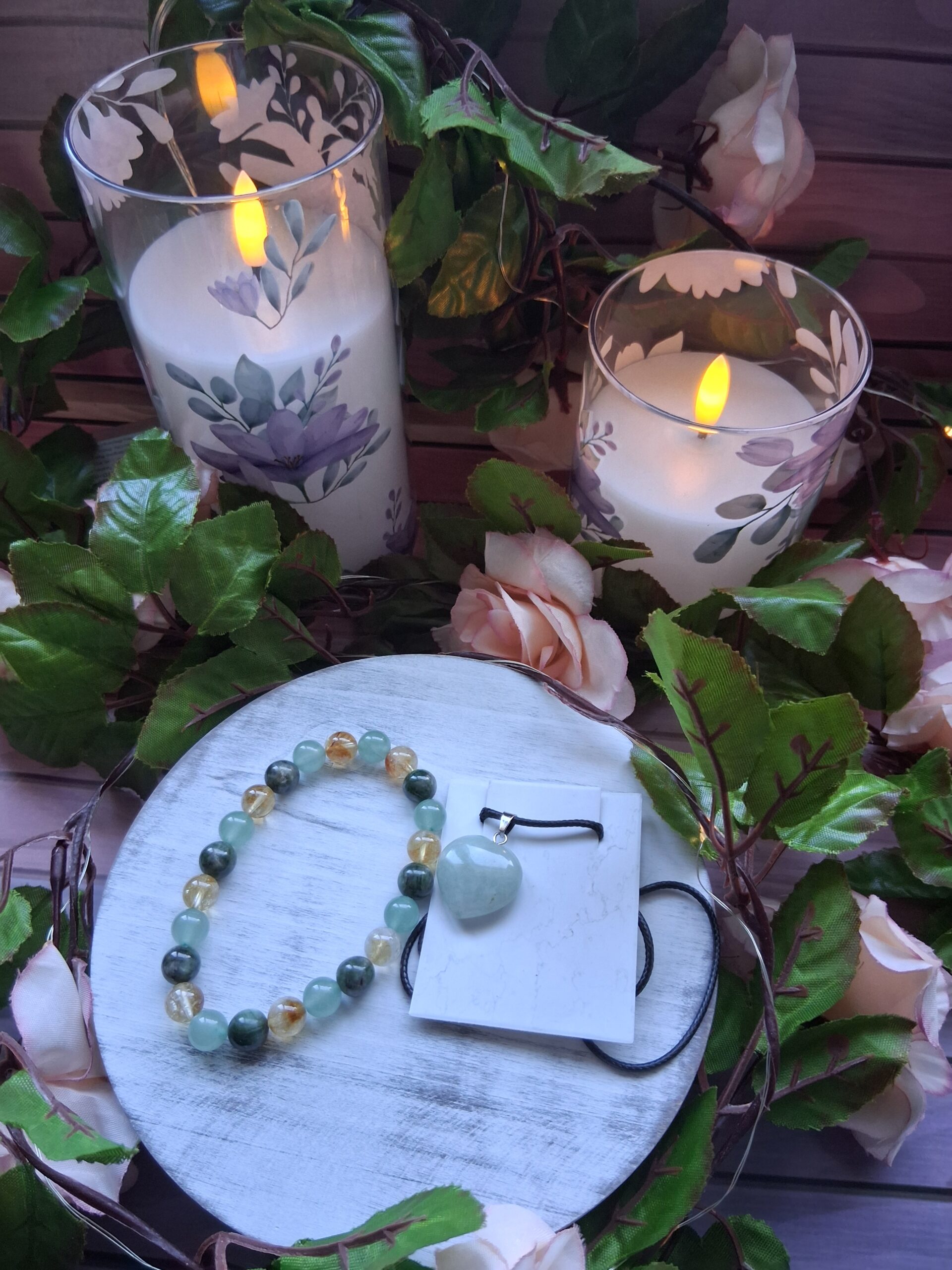 Citrine & Aventurine Crystal Wellbeing Set
